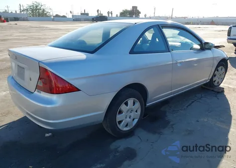 2001 Honda Civic Ex from USA, damaged, VIN 1HGEM219X1L110610